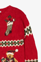Vintage Red Croft & Barrow Ugly Christmas Cardigan (2000s)