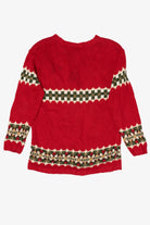Vintage Red Croft & Barrow Ugly Christmas Cardigan (2000s)