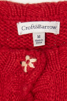 Vintage Red Croft & Barrow Ugly Christmas Cardigan (2000s)