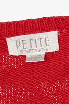 Vintage Red Petite Sophisticate Ugly Christmas Cardigan (2000s)
