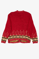 Vintage Red Tiara International Trees Ugly Christmas Cardigan (1990s)