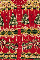 Vintage Red Tiara International Trees Ugly Christmas Cardigan (1990s)