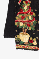 Vintage Black Tiara International Ugly Christmas Cardigan (1990s)