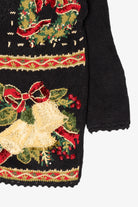 Vintage Black Tiara International Ugly Christmas Cardigan (1990s)