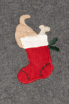 Vintage Gray Crazy Horse Dogs Ugly Christmas Cardigan (2000s)