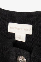 Vintage Black Northern Isles Santa Ugly Christmas Cardigan (2000s)