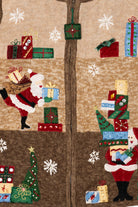 Vintage Brown Tiara International Santa Ugly Christmas Cardigan (2000s)