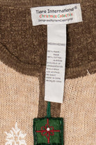 Vintage Brown Tiara International Santa Ugly Christmas Cardigan (2000s)