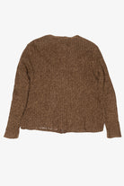 Vintage Brown Tiara International Santa Ugly Christmas Cardigan (2000s)