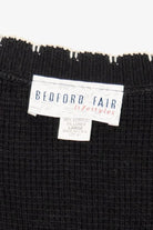 Vintage Black Bedford Fair Ugly Christmas Cardigan (1990s)