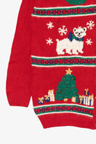 Vintage Red Alfred Dunner Polar Bears Ugly Christmas Cardigan (1990s)