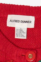Vintage Red Alfred Dunner Polar Bears Ugly Christmas Cardigan (1990s)