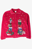Vintage Gift Stacks Christmas Cardigan (1990s)