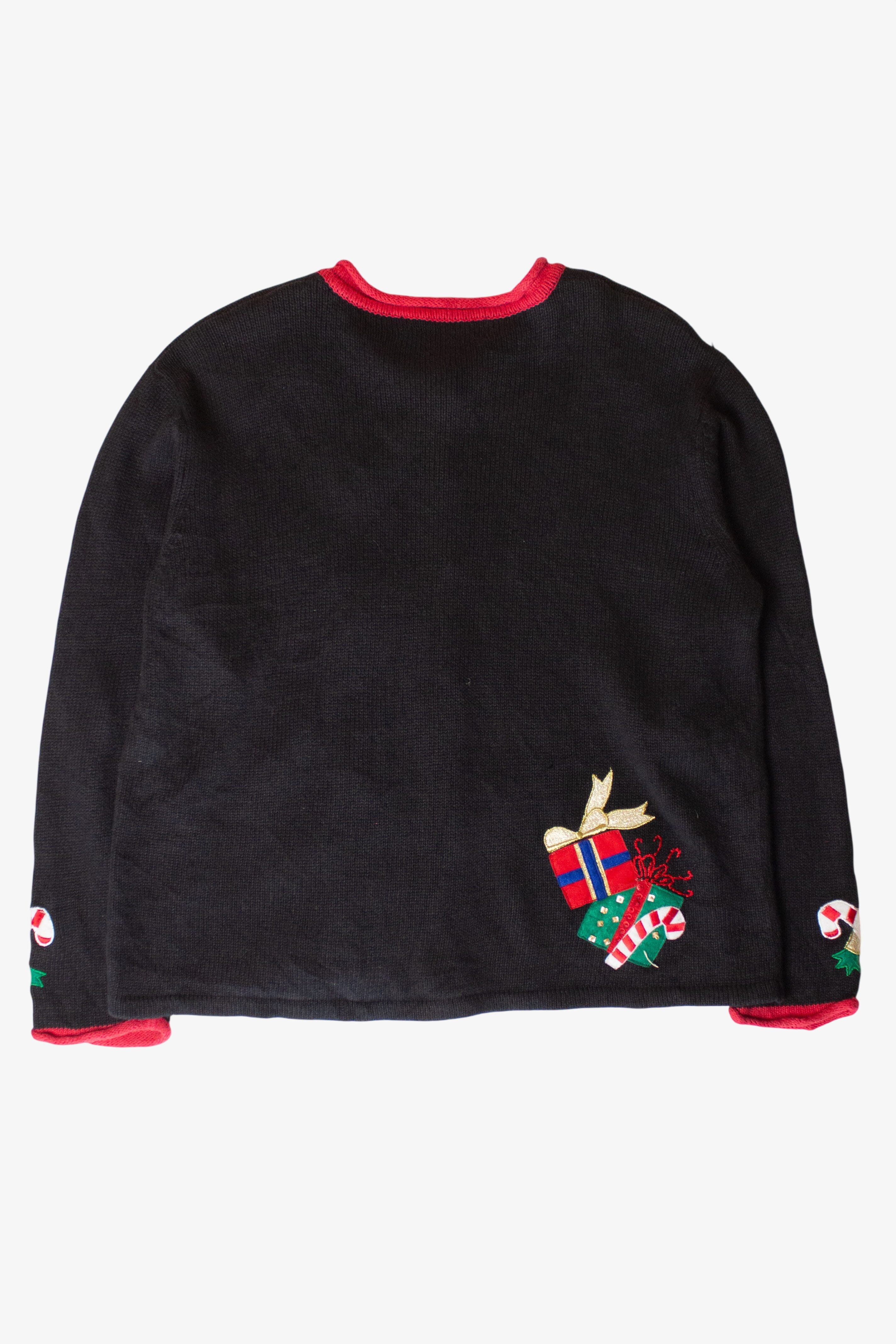 Vintage Santa & Gifts Ugly Christmas Cardigan (1990s)