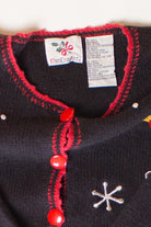 Vintage Skating Bears Christmas Cardigan (1990s)