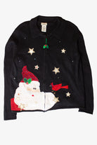 Vintage Santa Cardinal Christmas Cardigan (1990s)