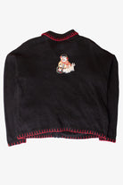 Vintage Snowman Families Ugly Christmas Cardigan (1990s)