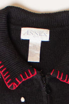 Vintage Snowman Families Ugly Christmas Cardigan (1990s)