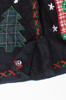 Vintage Patch Collage Christmas Cardigan (2000s)