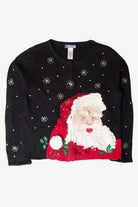 Vintage Angry Santa Christmas Cardigan (2000s)