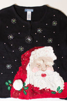 Vintage Angry Santa Christmas Cardigan (2000s)