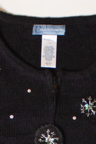 Vintage Angry Santa Christmas Cardigan (2000s)