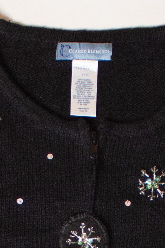Vintage Angry Santa Christmas Cardigan (2000s)