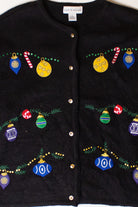 Vintage Croft & Barrow Ornaments Christmas Cardigan (2000s)