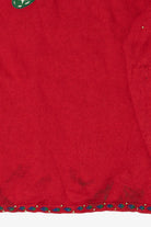 Vintage Red Hampshire Studio Stockings Ugly Christmas Cardigan (1990s)
