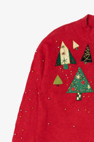 Vintage Red Designers Originals Studio Trees Ugly Christmas Cardigan (2000s)