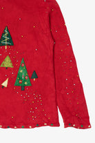 Vintage Red Designers Originals Studio Trees Ugly Christmas Cardigan (2000s)