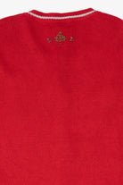 Vintage Red Extra Point Ice Skating Ugly Christmas Cardigan (2000s)