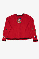 Vintage Red Designers Originals Studio Teddy Bears Ugly Christmas Cardigan (1990s)