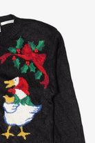Vintage Black Jantzen Geese Ugly Christmas Cardigan (1990s)