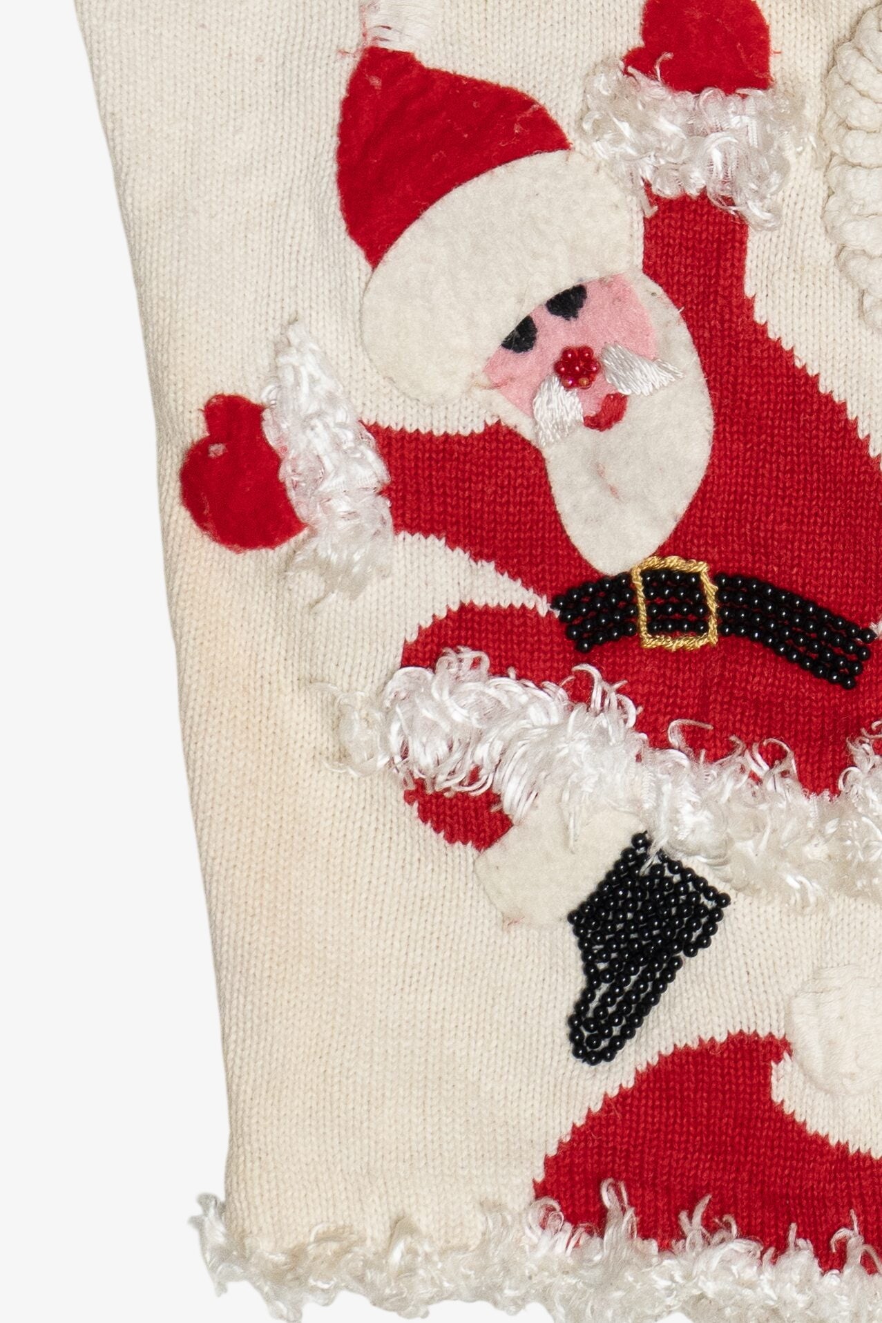 Vintage Michael Simon Santas Ugly Christmas Cardigan (1990s)