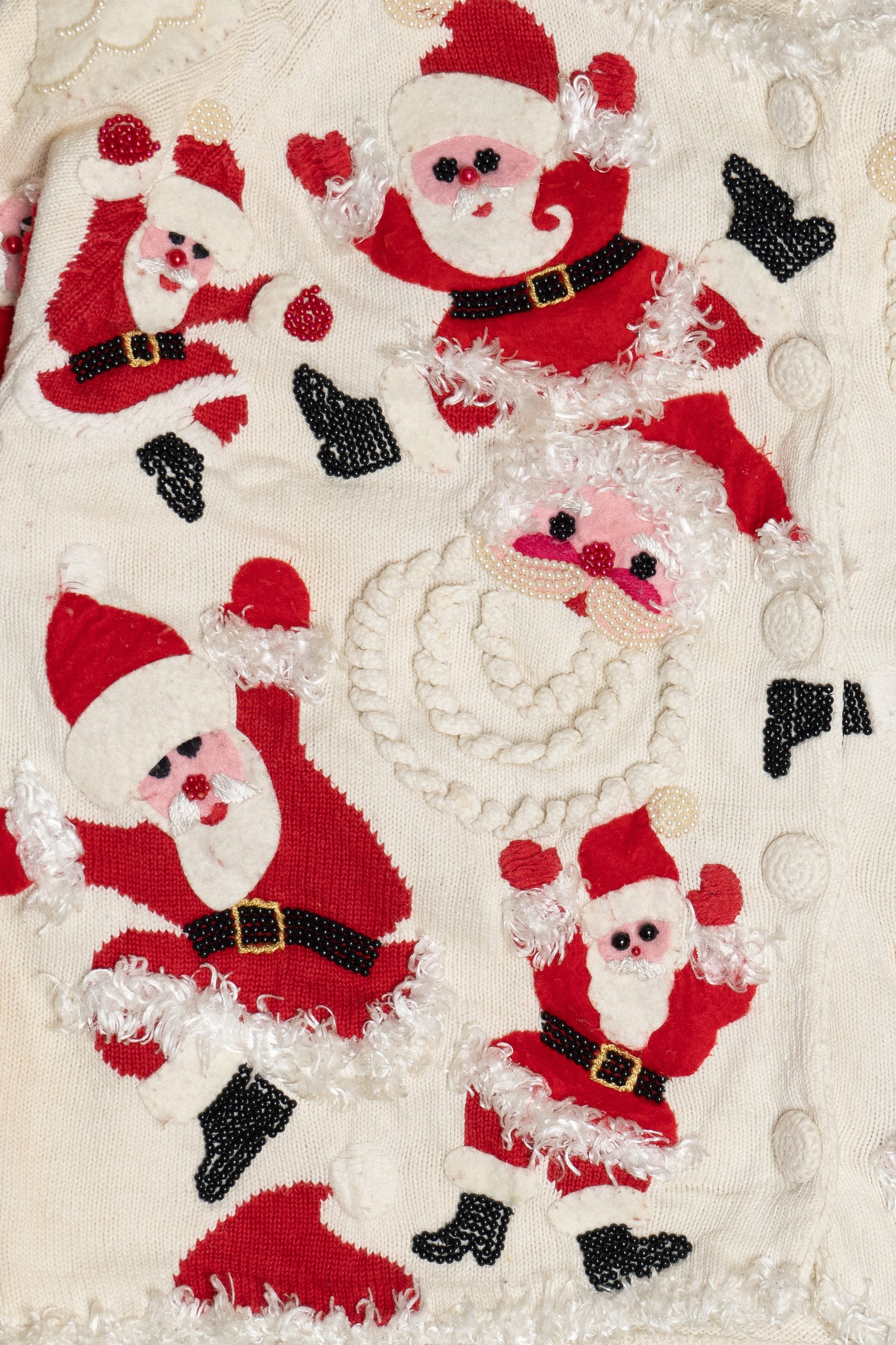Vintage Michael Simon Santas Ugly Christmas Cardigan (1990s)