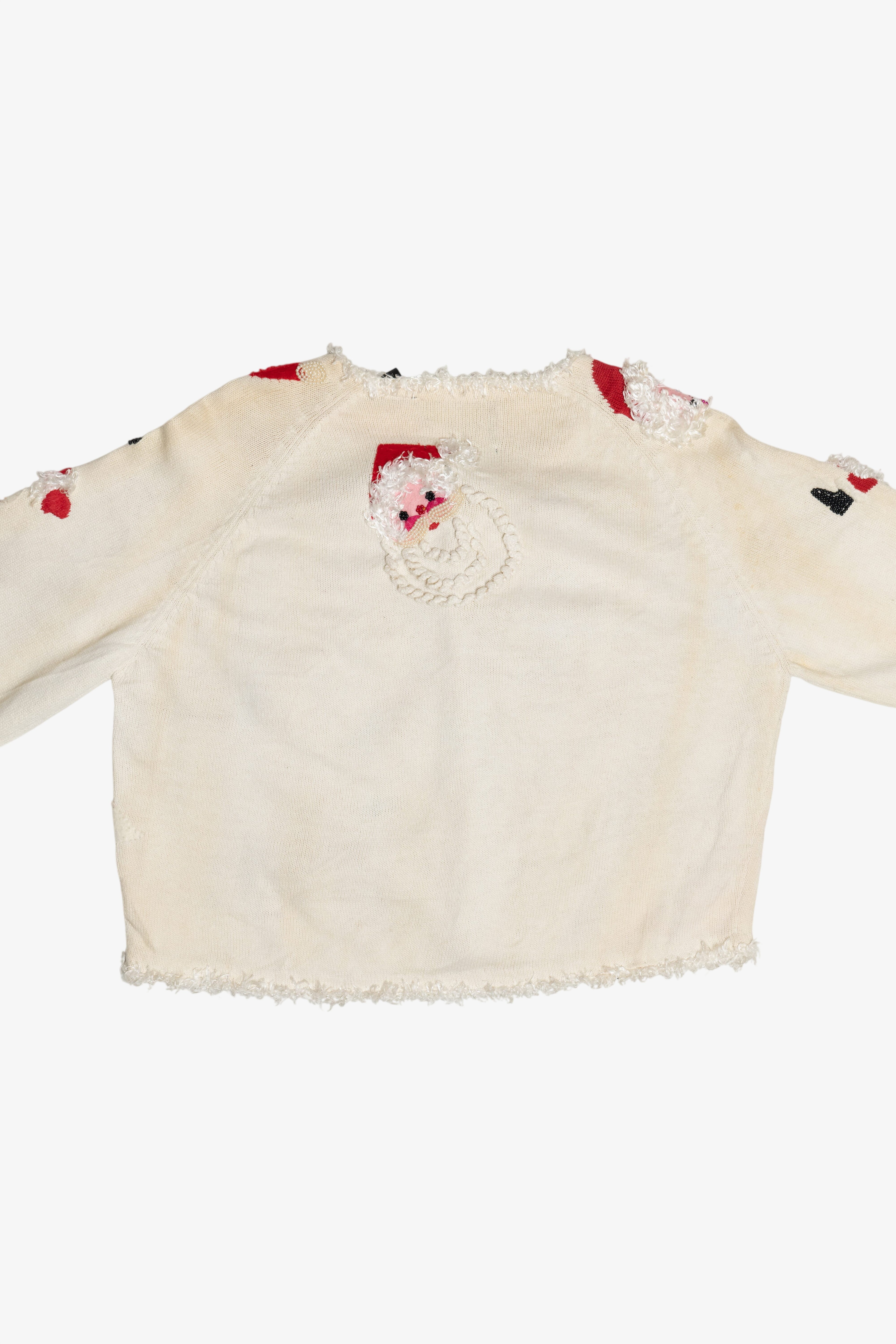 Vintage Michael Simon Santas Ugly Christmas Cardigan (1990s)