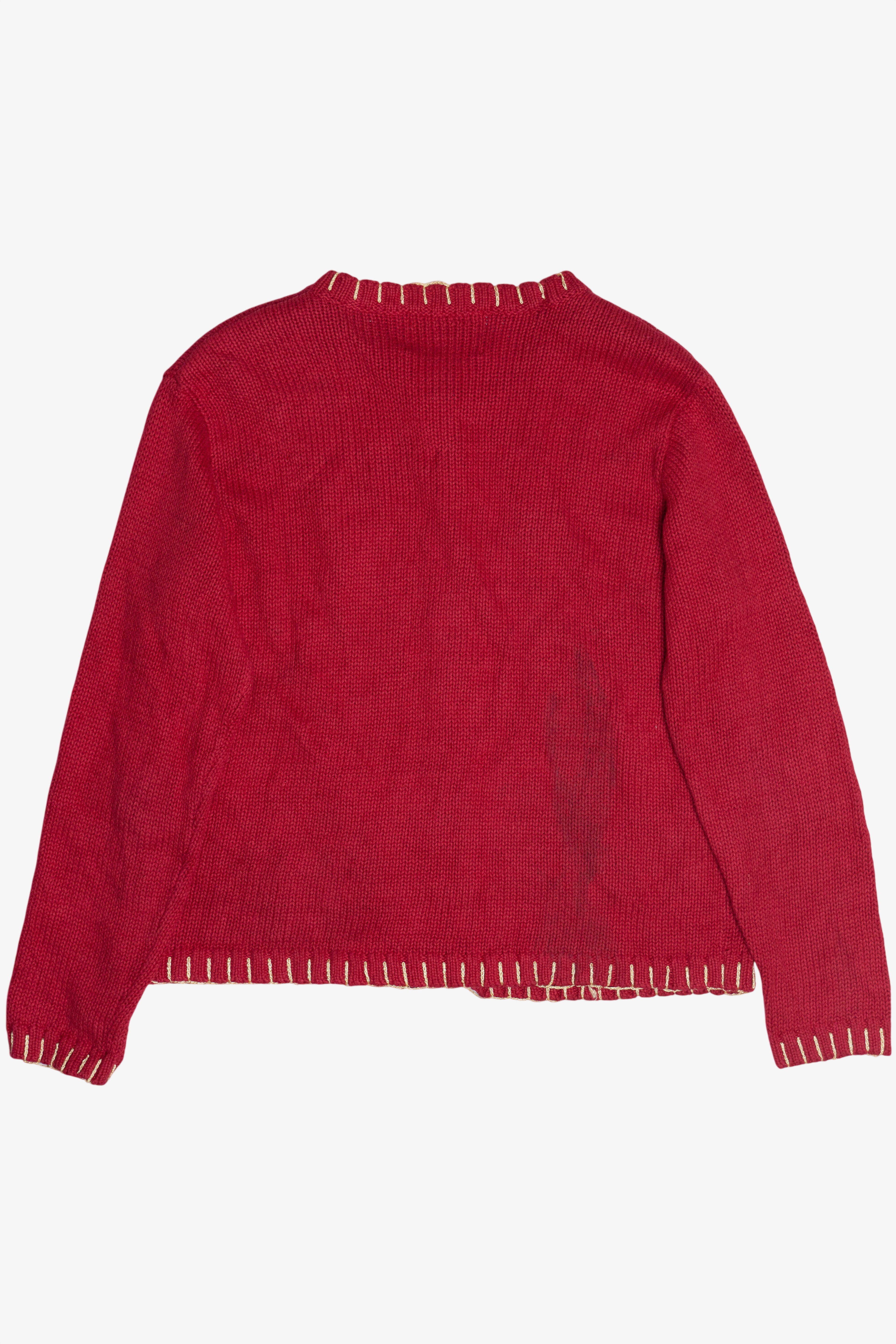 Vintage Tiara International Holiday Bear Ugly Christmas Cardigan (1990s)
