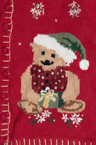 Vintage Tiara International Holiday Bear Ugly Christmas Cardigan (1990s)