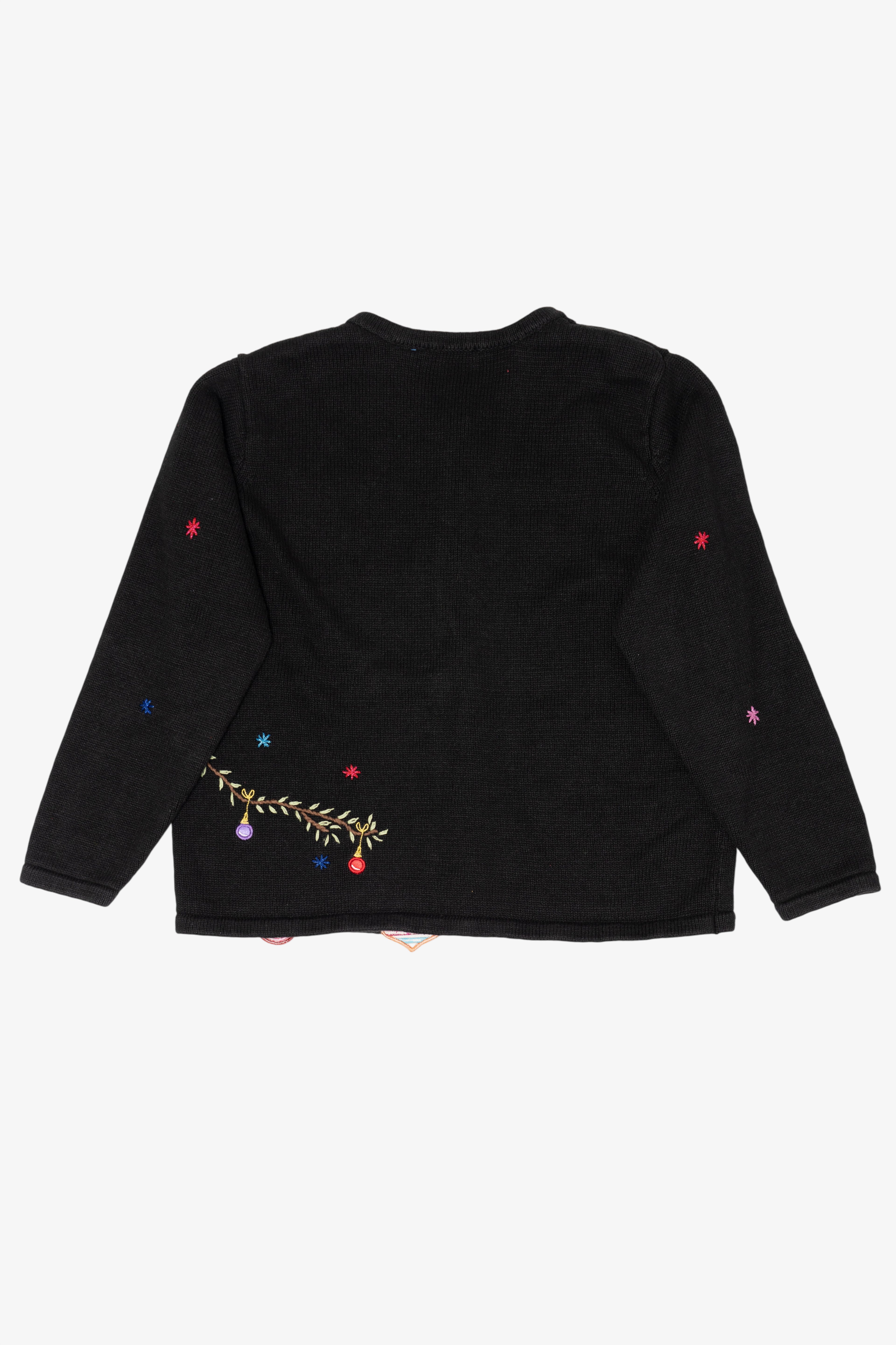 Vintage Karen Scott Ornaments On Tree Ugly Christmas Sweater (2000s)