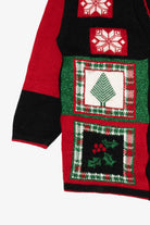 Vintage Black J.J. Poole Ugly Christmas Cardigan (1980s)