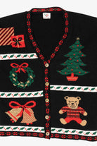 Vintage Black Nutcracker Ugly Christmas Cardigan (1990s)
