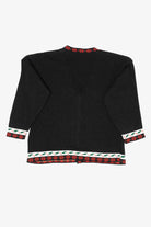 Vintage Black Nutcracker Ugly Christmas Cardigan (1990s)