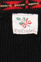 Vintage Black Nutcracker Ugly Christmas Cardigan (1990s)