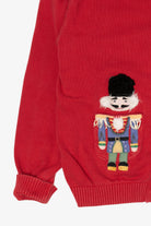Vintage Red Collections Etc Nutcrackers Ugly Christmas Cardigan (1990s)