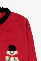 Vintage Red Collections Etc Nutcrackers Ugly Christmas Cardigan (1990s)