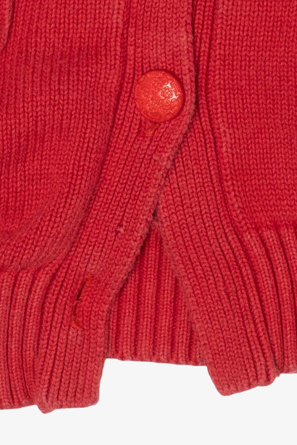 Vintage Red Collections Etc Nutcrackers Ugly Christmas Cardigan (1990s)