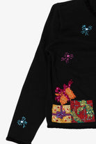 Vintage Black Presents Ugly Christmas Cardigan (1990s)