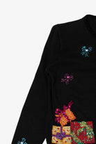 Vintage Black Presents Ugly Christmas Cardigan (1990s)