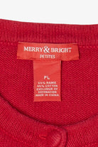 Vintage Red Merry & Bright Cats Ugly Christmas Cardigan (2000s)